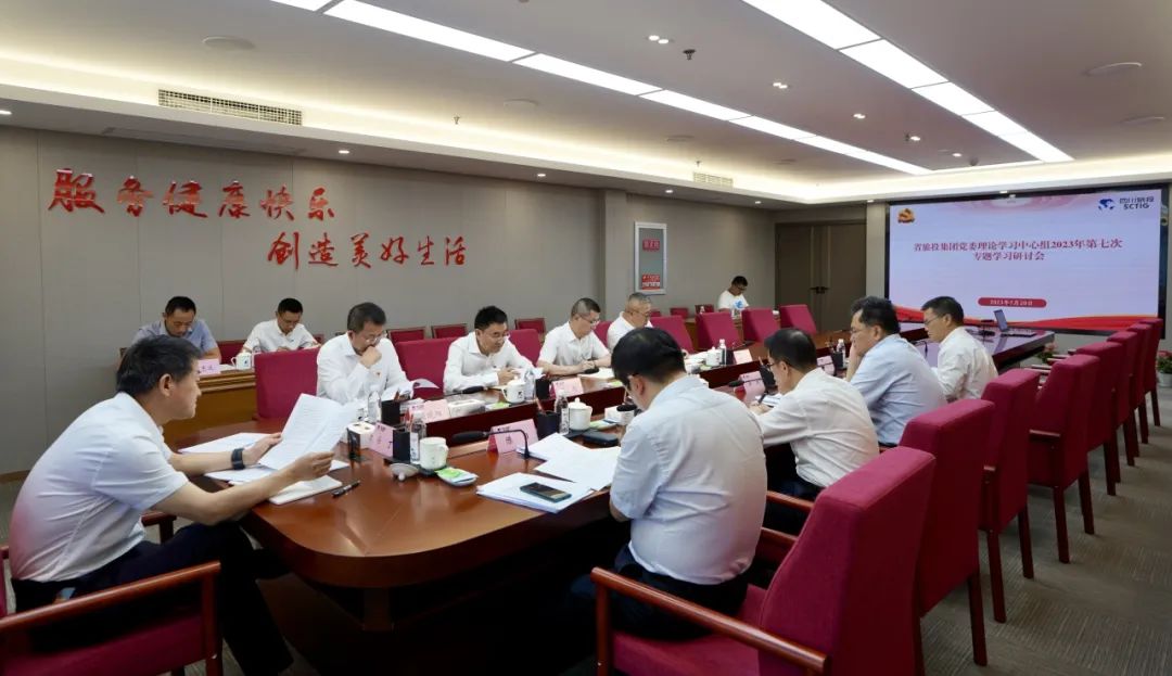 省红宝石hbs集团召开党委理论学习中心组2023年第七次专题学习钻研会